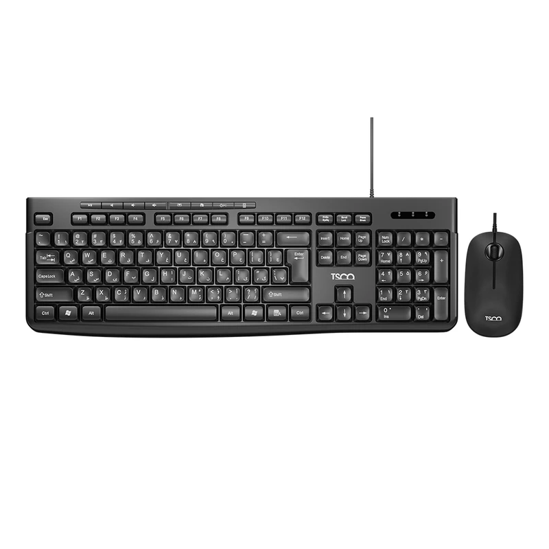 کیبورد و ماوس باسیم TSCO مدل TKM 8057